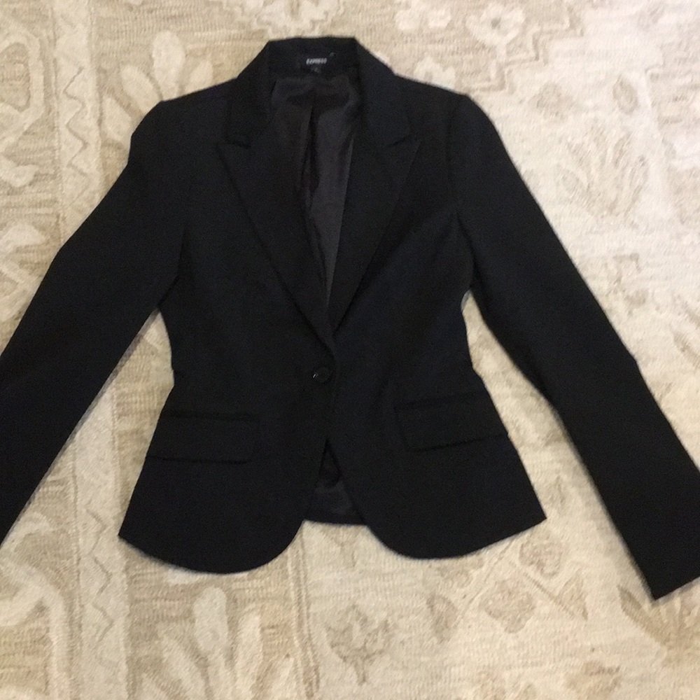 Express Fitted One-button Blazer - Picture 2 of 8